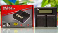 Digital Power Dual Slot Charger with LCD for Panasonic BLC12 Batteries 