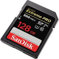SanDisk Extreme Pro SDXC 128GB 300MB/s, UHS-II, U3, V90 (SDSDXDK-128G-GN4IN)