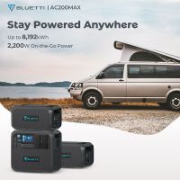 PowerOak Bluetti AC200MAX LiFePO4 Expandable Power Station (Flexible From 2048Wh to 8192Wh)