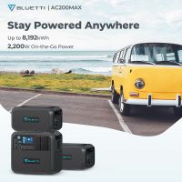 PowerOak Bluetti AC200MAX LiFePO4 Expandable Power Station (Flexible From 2048Wh to 8192Wh)