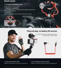 SmallRig Forevala S20 On-Camera Microphone, Dual-track recording 3468