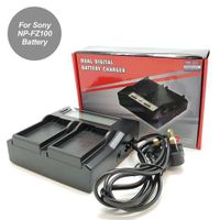 Digital Power Dual Slot Charger with LCD for NP-FZ100 Sony Batteries