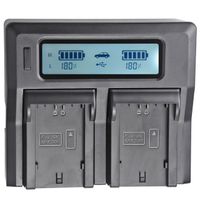 Digital Power Dual Slot Charger with LCD for NP-FZ100 Sony Batteries