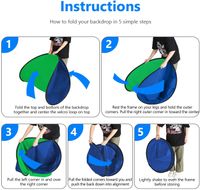 REVERSIBLE FLEX BLUE & GREEN CHROMA KEY BACKGROUND 5 X 7 (153 X 213 cm)