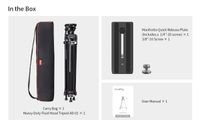 SmallRig Heavy-Duty Fluid Head 186cm Tripod AD-01 (Sarcina max. 8Kg) 3751B