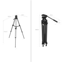 SmallRig Heavy-Duty Fluid Head 186cm Tripod AD-01 (Sarcina max. 8Kg) 3751B