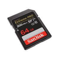 SanDisk 64GB Extreme PRO UHS-I SDXC Memory Card 200 MB/s V30 + 2 Ani RescuePRO Deluxe