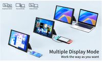 FeelWorld DH101 10.1 inch Portable External Monitor with Dual Full Function USB-C Ports