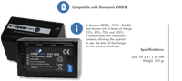 Digitex DGT-D58 acumulator Li-Ion 5800mAh compatibil cu Panasonic VW-VBD58