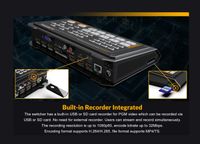 AVMATRIX HVS0401E Micro 4-CH HDMI / DP (DisplayPort) Video Switcher