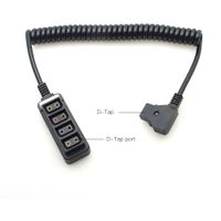 DigitalFoto VC02 D-Tap Breakout Adapter with 4 x D-Tap Ports (Coiled Cable)
