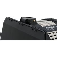 Nanlux FL-35YK Fresnel Lens with Offset Yoke & Barndoors KIT for Evoke 900 / 1200 / 2400