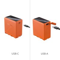 SmallRig NP-F970 10500mAh USB-C Rechargeable Camera Battery (Orange) 4576
