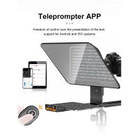 Lensgo TC12 Aluminum Alloy Liftable Teleprompter for DSLR Camera and Tablet up to 12.9″