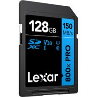 Lexar SDXC 800x Pro UHS-I V30 128GB High-Performance Memory Card BLUE Series
