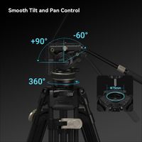 SmallRig FreeBlazer AD-100 10 KG / 197 CM  Heavy-Duty Carbon Fiber Tripod Kit 3989