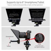 FeelWorld TP2A Portable Teleprompter for Smartphone/Tablet/DSLR (8")