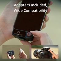 DJI Mic 2 (2 TX + 1 RX + Charging Case) Dual Compact Digital Wireless Microphone System/Recorder for Camera & Smartphone (2.4 GHz)