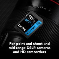 Lexar SDXC 800x Pro UHS-I V30 128GB High-Performance Memory Card BLUE Series