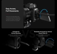 SmallRig Rotatable Horizontal-to-Vertical Mount Plate Kit for Sony a7R V / a7 IV / a7S III / a7R IV 4148