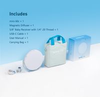 Nanlite Miro 60C RGB Round LED Light Panel (Mint Blue)