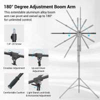 SmallRig RA-S280A Air-Cushioned Light Stand with Arm 3737