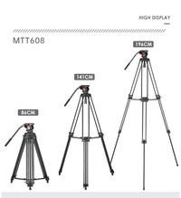 Miliboo MTT608A Video Tripod 196 cm + MYT802L Vertical Shooting Fluid Head 8 Kg