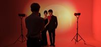 Nanlite FS-300B 2KIT LED Bi-Color Spot Light + Bag + Softboxes + Stands