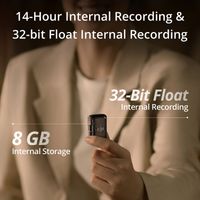 DJI Mic 2 (2 TX + 1 RX + Charging Case) Dual Compact Digital Wireless Microphone System/Recorder for Camera & Smartphone (2.4 GHz)