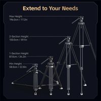 SmallRig FreeBlazer AD-PRO8 Counterbalance Carbon Fiber Video Tripod Kit 4465