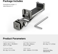 SmallRig Multifunctional Universal Metal Smartphone Holder 3559