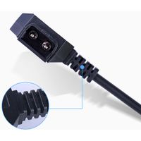 DigitalFoto ZZ08 Coiled D-Tap to Right-Angle LEMO 0B-Type Male 2-Pin Power Cable for Vaxis Wireless Transmitter and Tilta Power Base (0.5-1.5m)