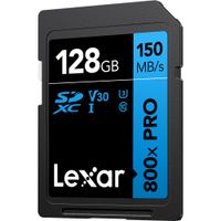 Lexar SDXC 800x Pro UHS-I V30 128GB High-Performance Memory Card BLUE Series
