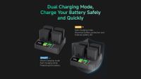 Accsoon TOPRIG 4-Bay NP-FZ100 60W Fast Charger BC02