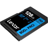 Lexar SDXC 800x Pro UHS-I V30 128GB High-Performance Memory Card BLUE Series