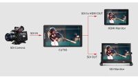 FeelWorld CUT6S 6" 4K 3G-SDI/HDMI Touchscreen Recorder/Monitor
