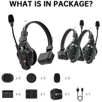 Hollyland Solidcom C1-3S (3x Headset) Full-Duplex Wireless DECT Intercom System