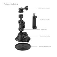 SmallRig SC-1K Portable Suction Cup Mount Kit for Action Cameras and Smartphones 4275