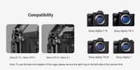 SmallRig 3668B Basic Cage Kit for Sony Alpha 7R V / Alpha 7 IV / Alpha 7S III