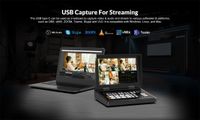 AVMATRIX Shark S4 PLUS 4-Channel SDI/HDMI Video Switcher with 10.1" IPS Display
