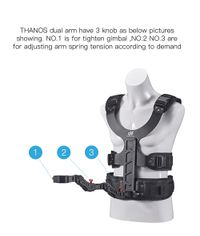 DigitalFoto THANOS Support System for DJI RS 3, RS 4, RS 4 Pro & Other Gimbals