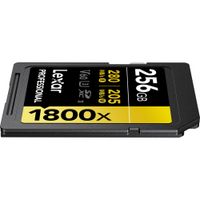 Lexar Professional SDXC 1800x Pro U3 UHS-II V60 256GB Memory Card GOLD Series