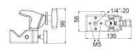 KUPO KCP-700 Super Convi Clamp (Silver) 