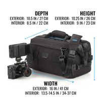 Tenba Cineluxe V2 Shoulder Bag 16 (Black, 18L)