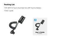 DigitalFoto DF-NPF3 D-Tap to Dual-Sided Sony L-Series/NP-F Dummy Battery