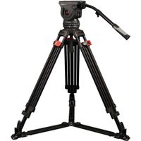 Miliboo M15DL Pro Fluid Head & Aluminum Broadcast Tripod Set 18Kg Payload