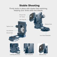 DigitalFoto VH-1AS Foldable Vertical L-Bracket and Baseplate with Arca Swiss Bottom Plate