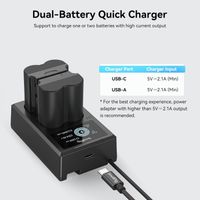 SmallRig NP-W235 Camera Battery 2040mAh and Charger Kit 3822