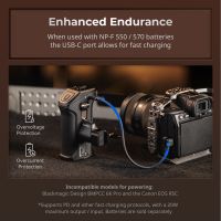 SmallRig Rotating Side Handle with Trigger REC for Selected Canon / Blackmagic Design Cameras 5235