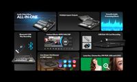 AVMATRIX SHARK S4M All-in-one 4 Channel SDI/HDMI Audio Video Switcher with Advanced Audio Mixer